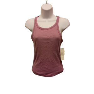 Ultra Flirt Purple Sleeveless Washed Ribbed  Tank Top Women's Sz. M